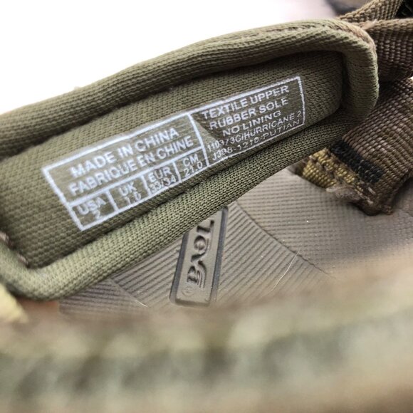 Teva Sandals Kids 2 Hurricane Green Hook and Loop Adjustable Strap Outdoor Shoes - Picture 10 of 11